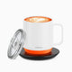 Vsitoo white S6 plus smart mug as a heated coffee mug, which can self heating coffee all day.