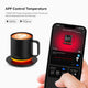 The black vsitoo s6 plus heated mug, with 12oz coffee mug sizes, and it can self heating coffe by using Vsitoo App on your phone.