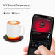 The white vsitoo s6 plus heated mug, with 12oz coffee mug sizes, and it can self heating coffe by using Vsitoo App on your phone.