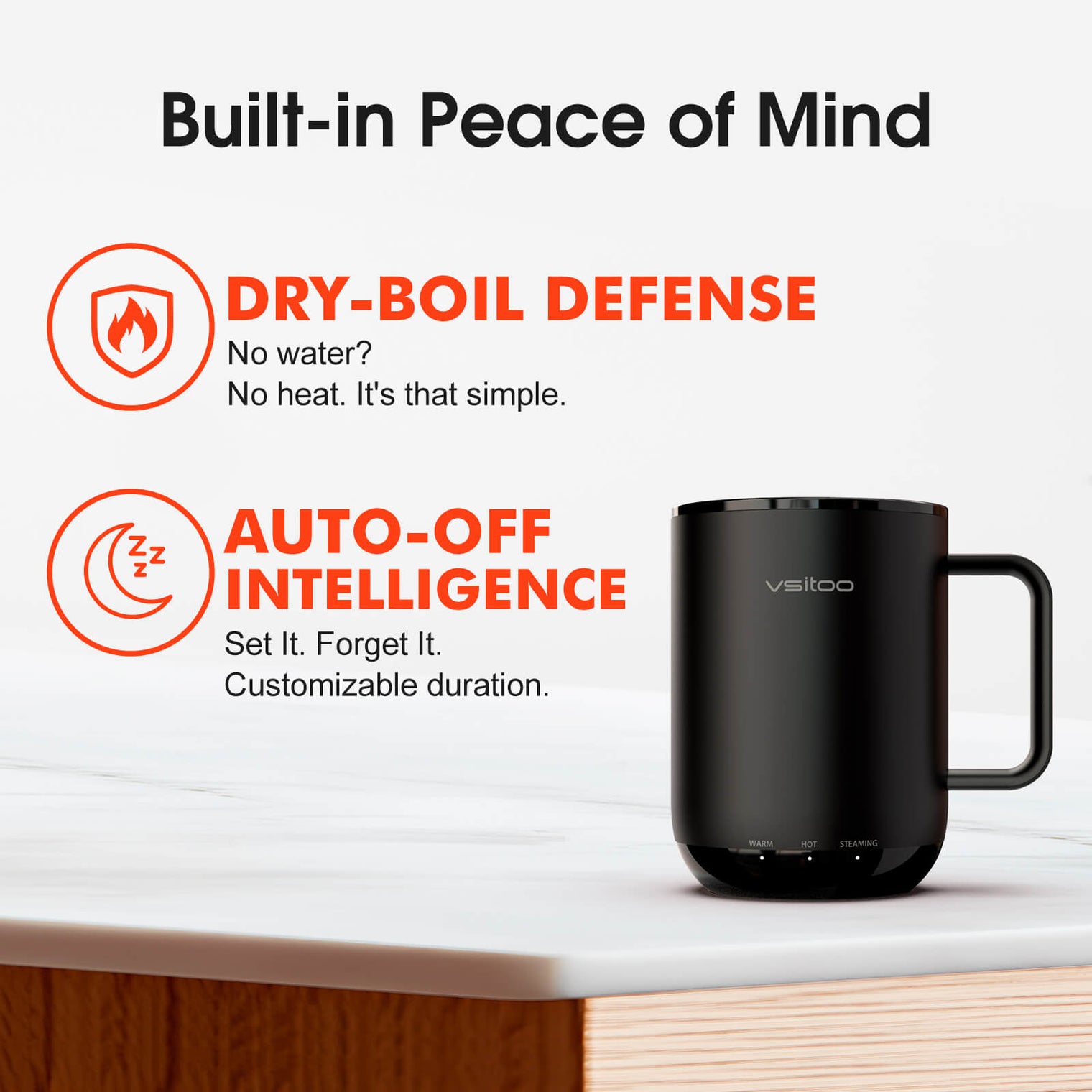 VSITOO AI Self-Heated Coffee Mug-S3 Plus VSITOO