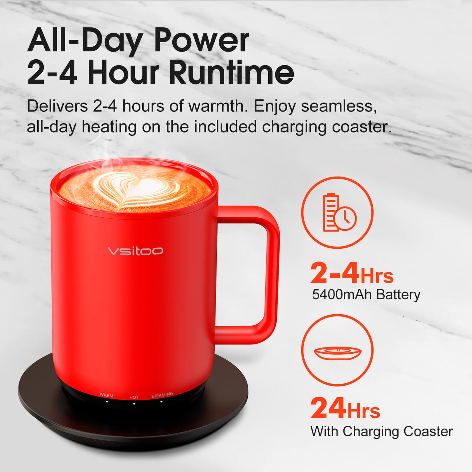 VSITOO AI Self-Heated Coffee Mug-S3 Plus VSITOO