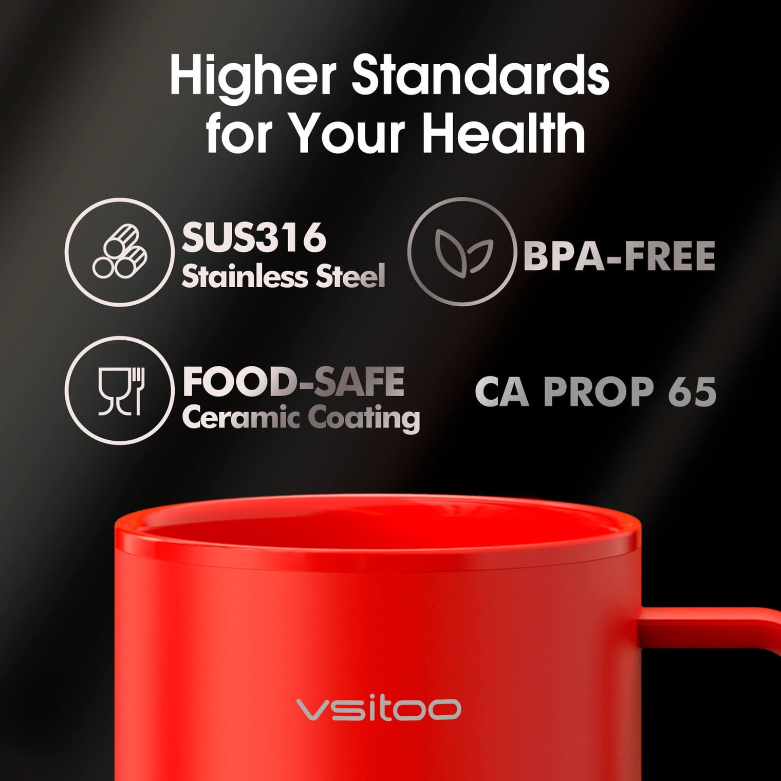 VSITOO AI Self-Heated Coffee Mug-S3 Plus VSITOO