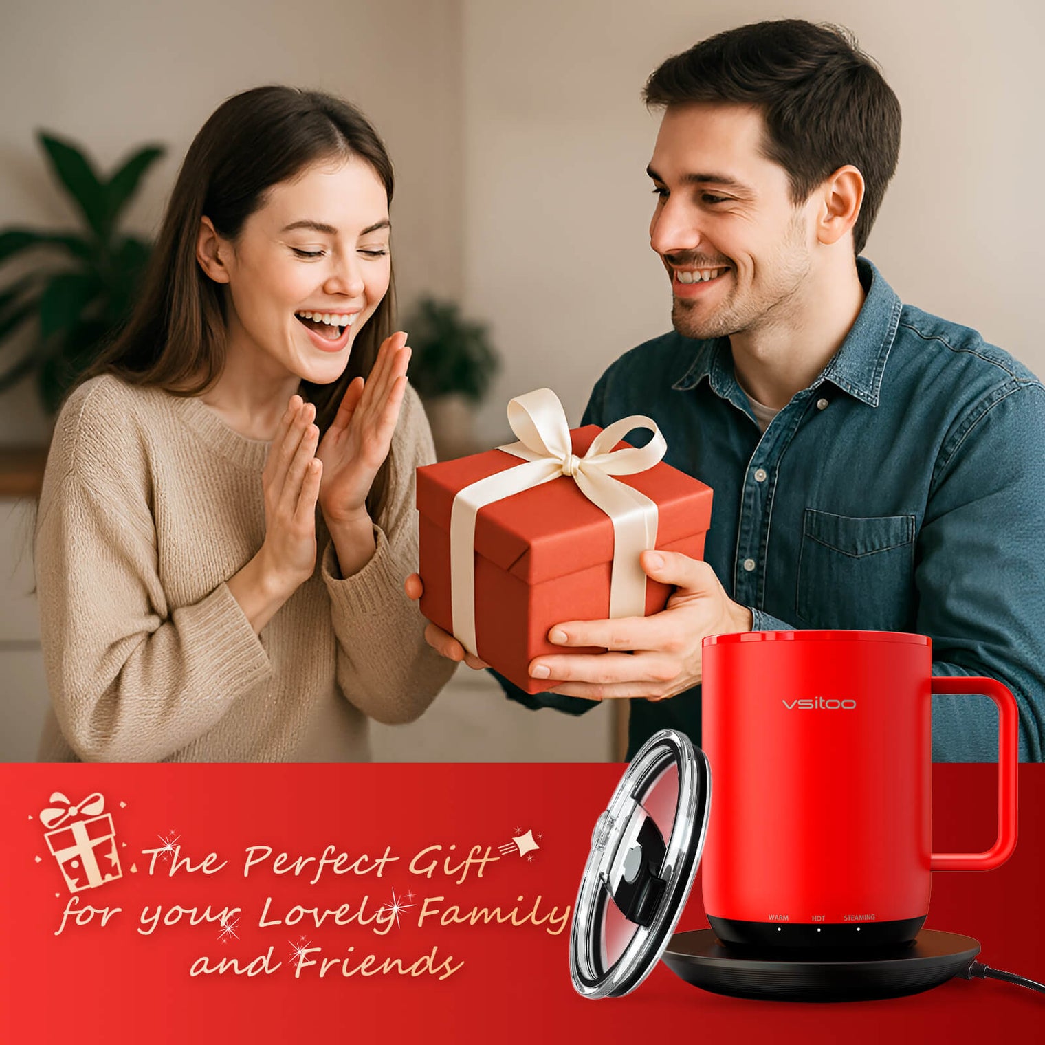 VSITOO AI Self-Heated Coffee Mug-S3 Plus VSITOO