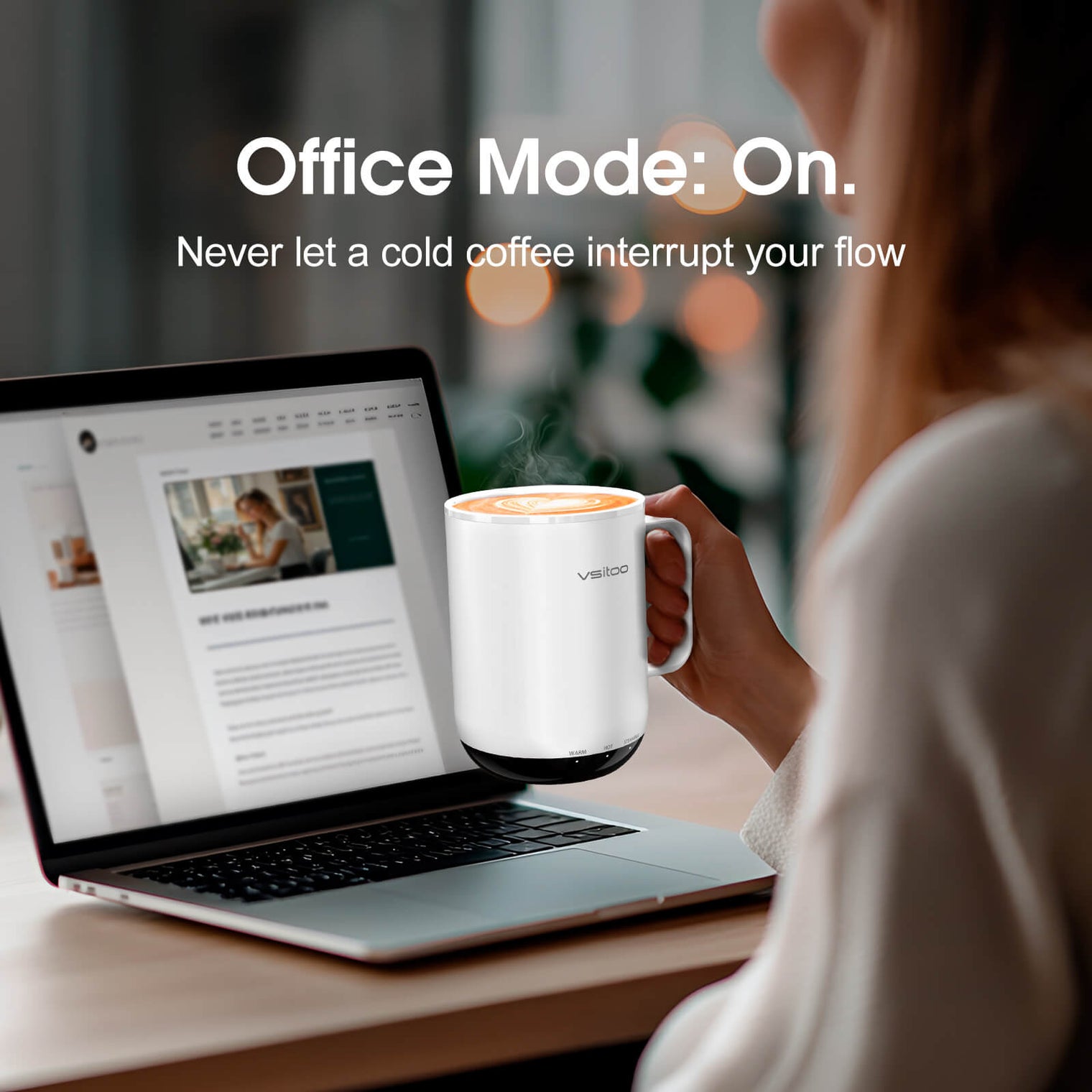 VSITOO AI Self-Heated Coffee Mug-S3 Plus VSITOO