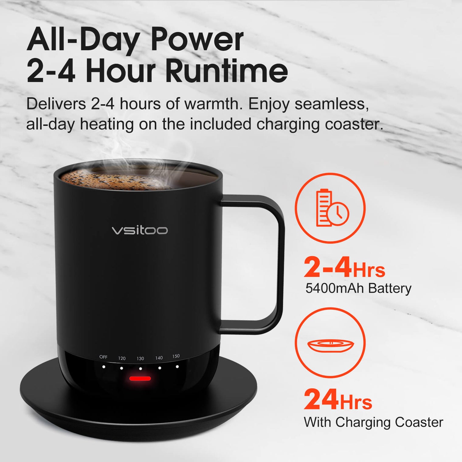 VSITOO AI Self-Heated Coffee Mug-S3 Pro VSITOO