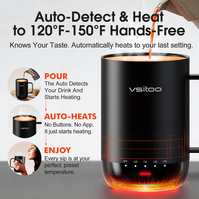 VSITOO AI Self-Heated Coffee Mug-S3 Pro