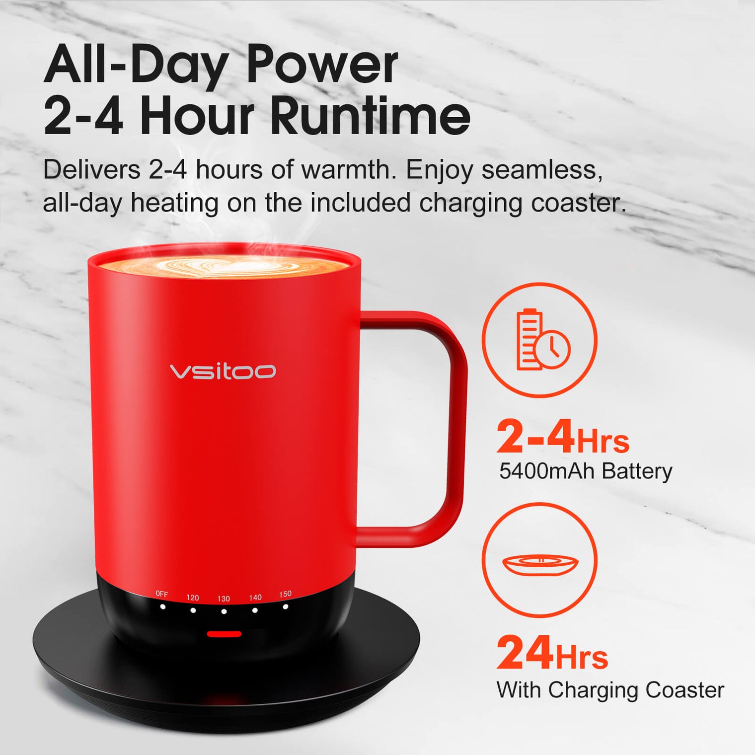 VSITOO AI Self-Heated Coffee Mug-S3 Pro VSITOO