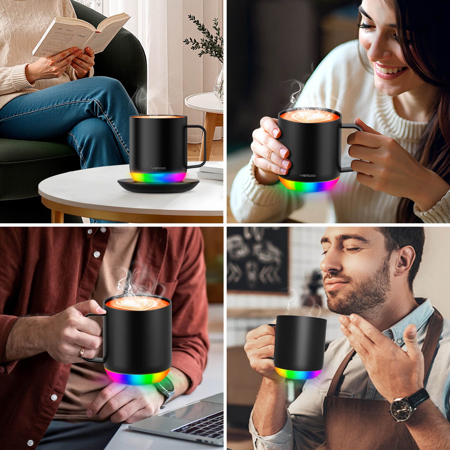 VSITOO AI Self-Heated Coffee Mug-S6 Plus VSITOO