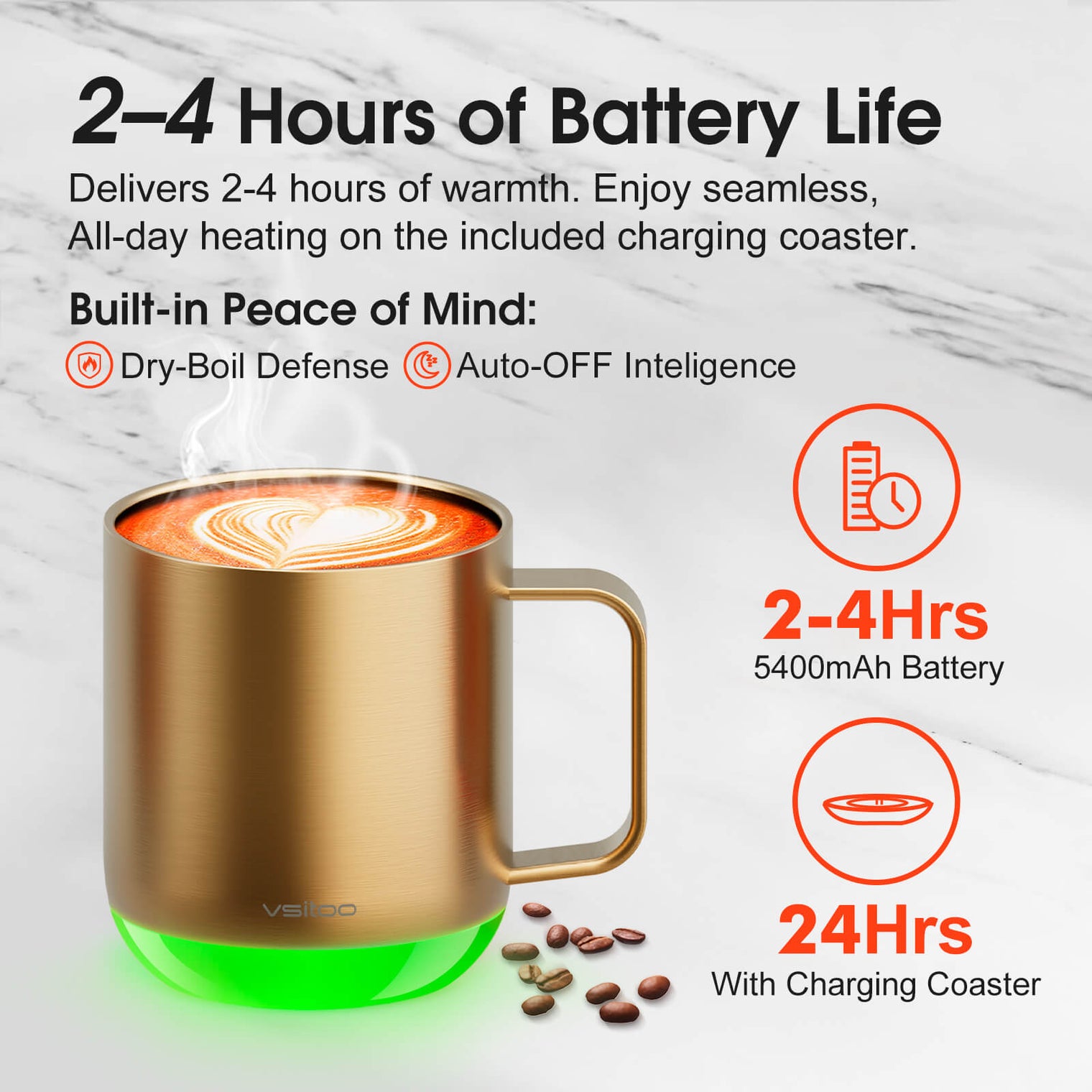 VSITOO AI Self-Heated Coffee Mug-S6 Plus VSITOO