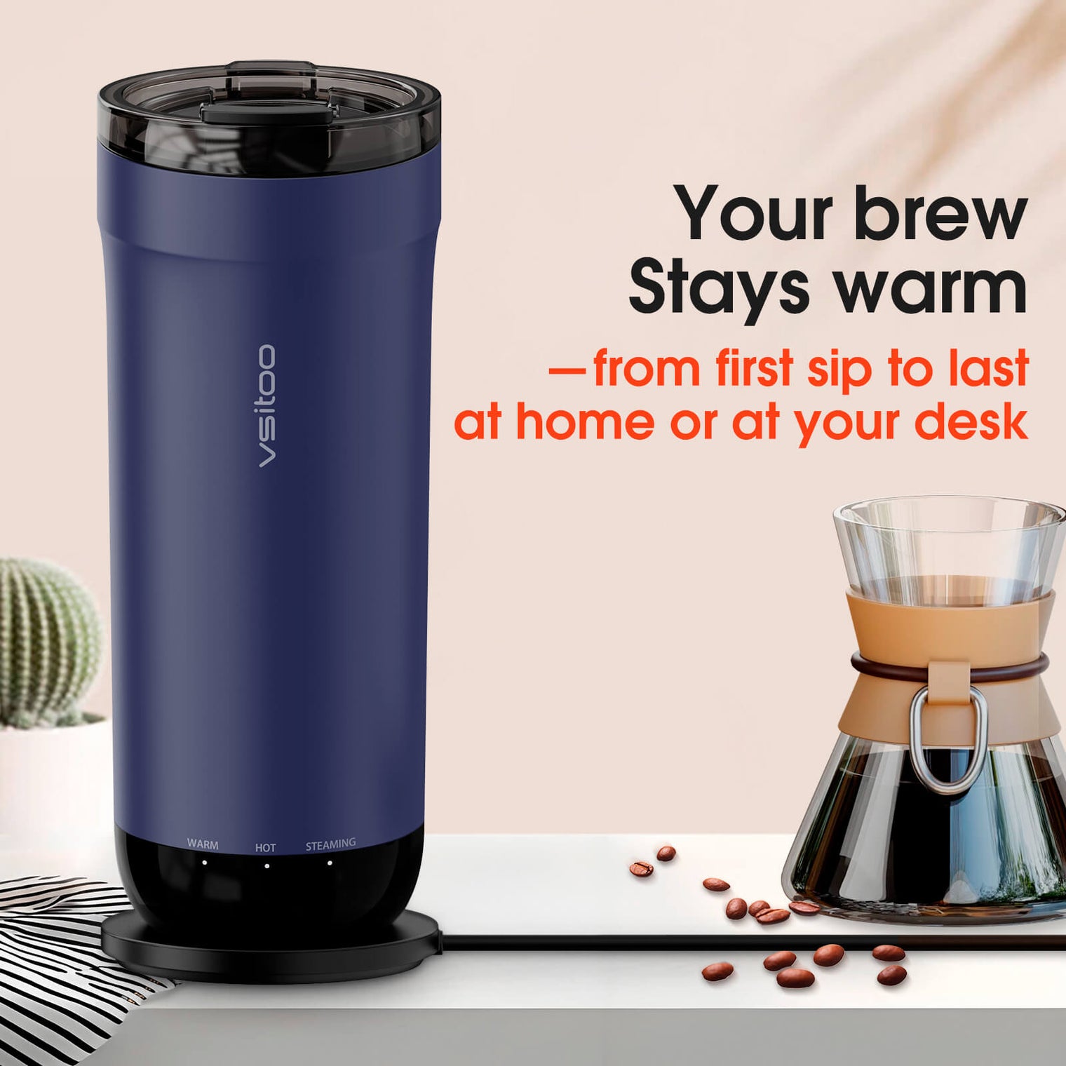 VSITOO AI Self-Heated Coffee Travel Mug-S5 VSITOO