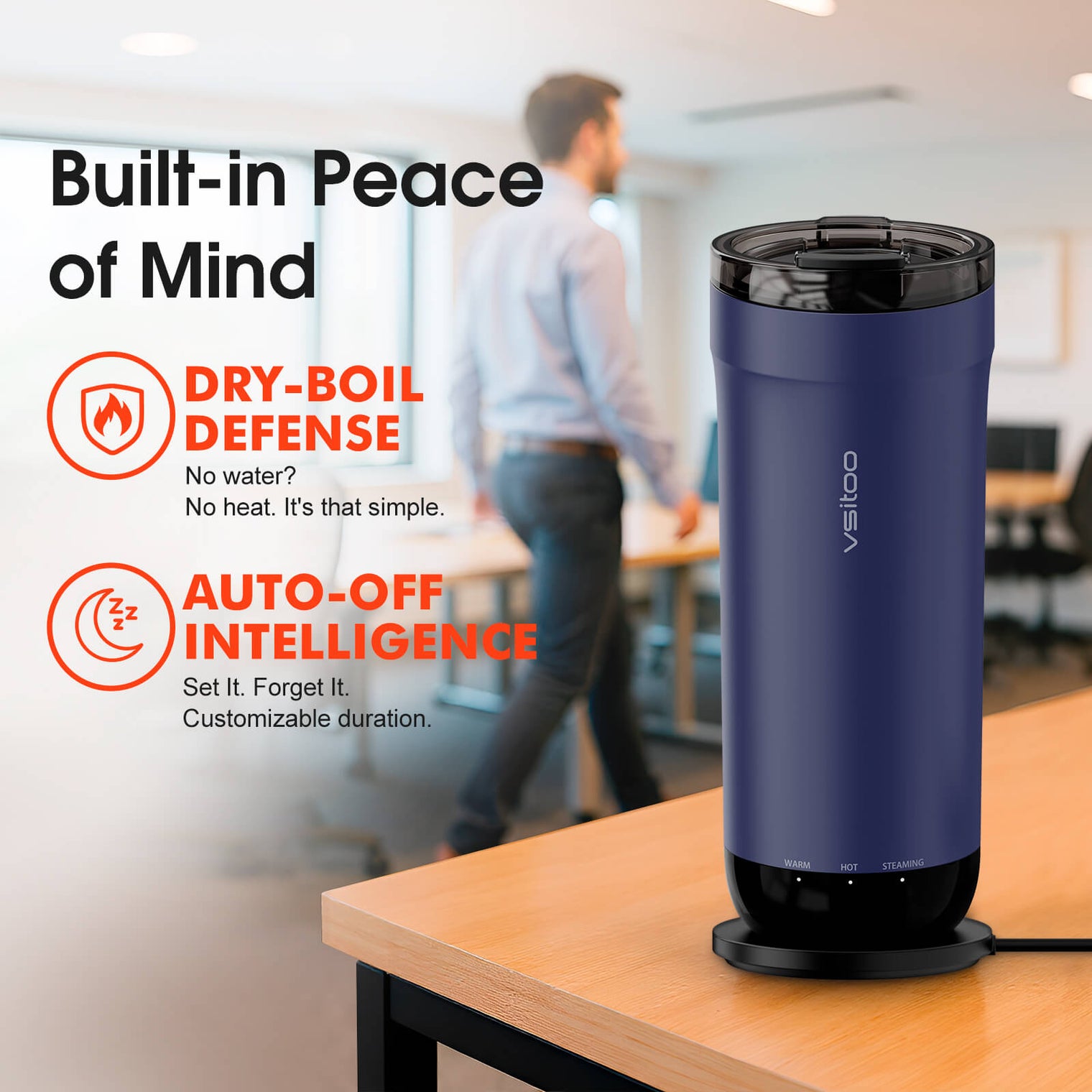 VSITOO AI Self-Heated Coffee Travel Mug-S5 VSITOO