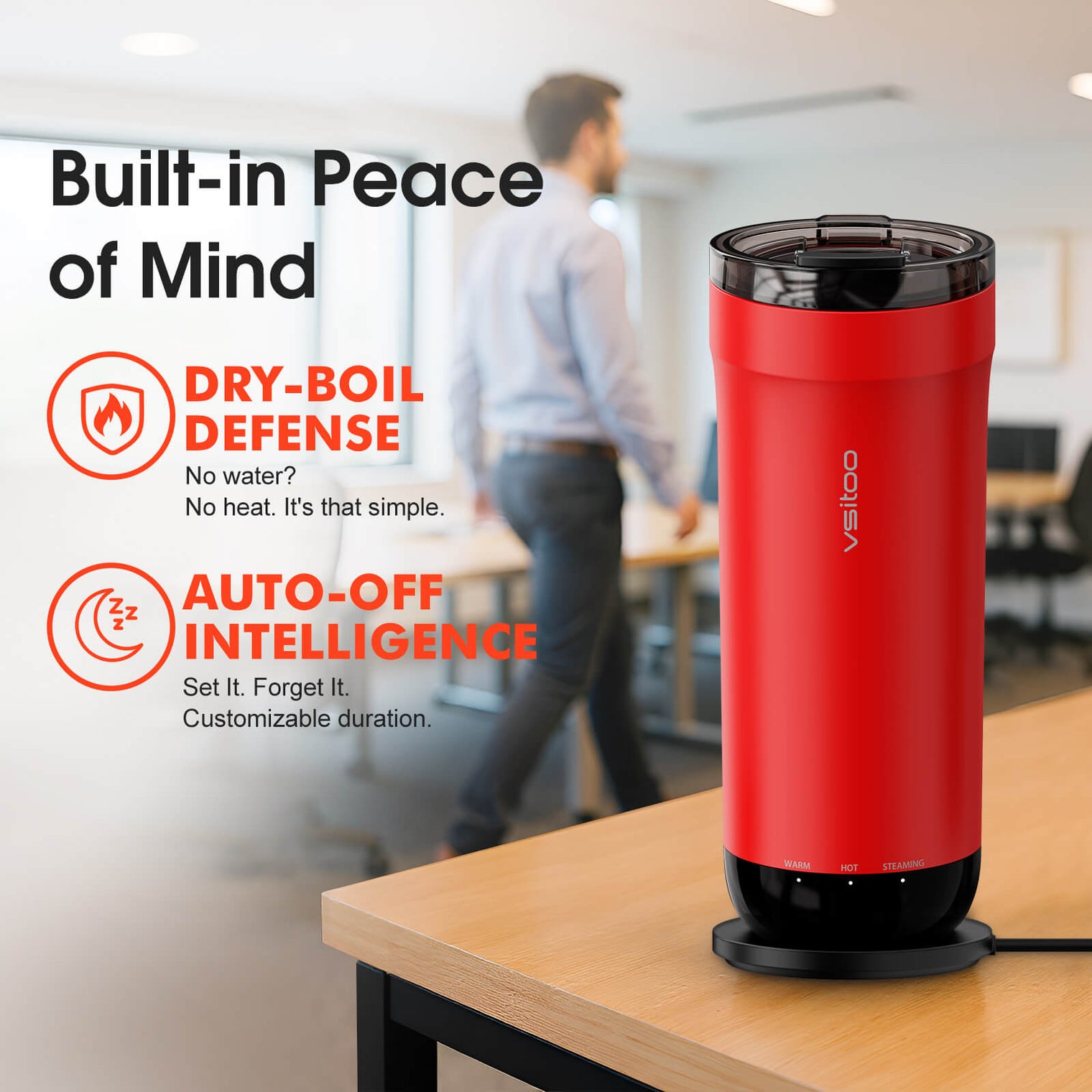 VSITOO AI Self-Heated Coffee Travel Mug-S5 VSITOO