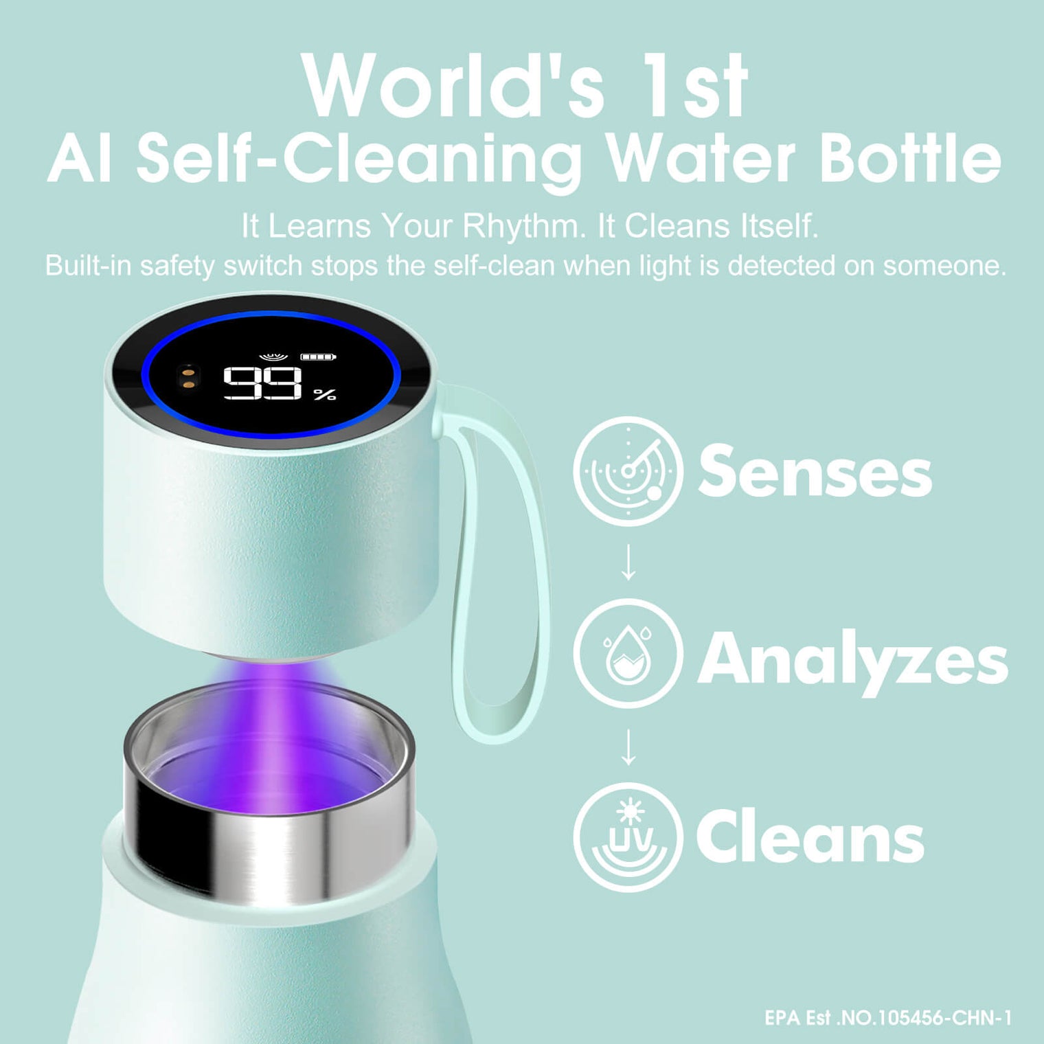 VSITOO AI Self-Cleaning Water Bottle-S1 Pro VSITOO