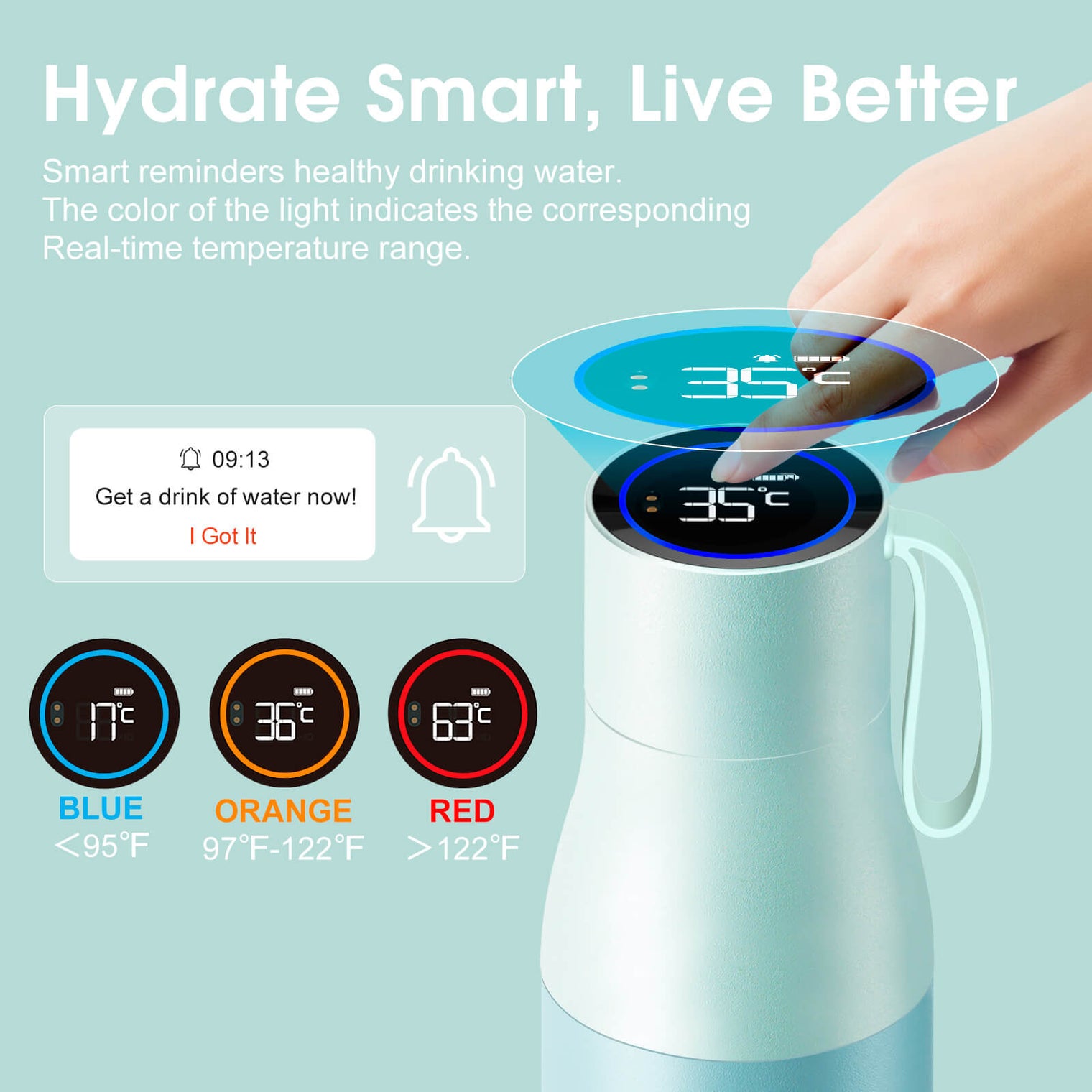 VSITOO AI Self-Cleaning Water Bottle-S1 Pro VSITOO