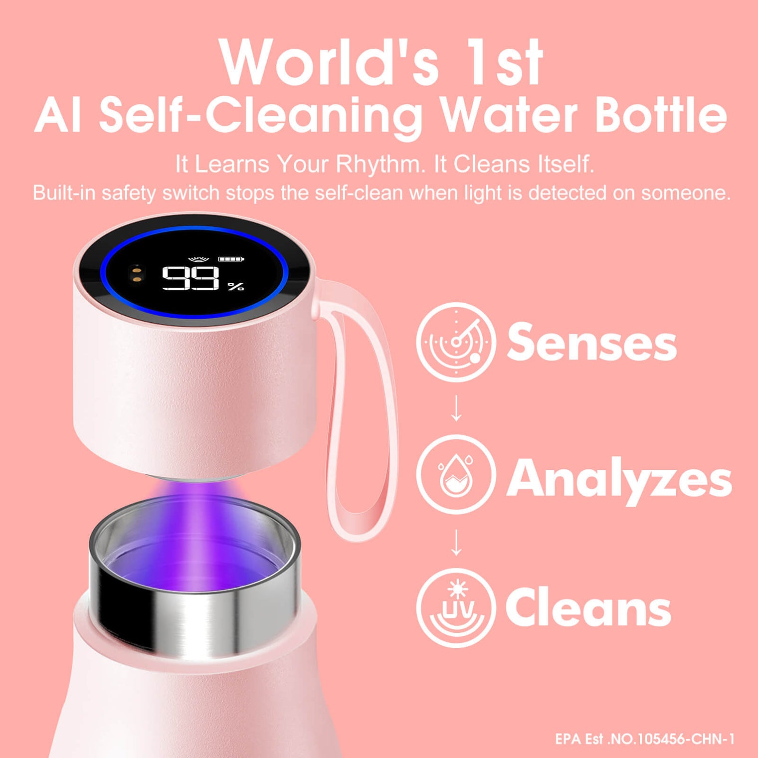 VSITOO AI Self-Cleaning Water Bottle-S1 Pro VSITOO