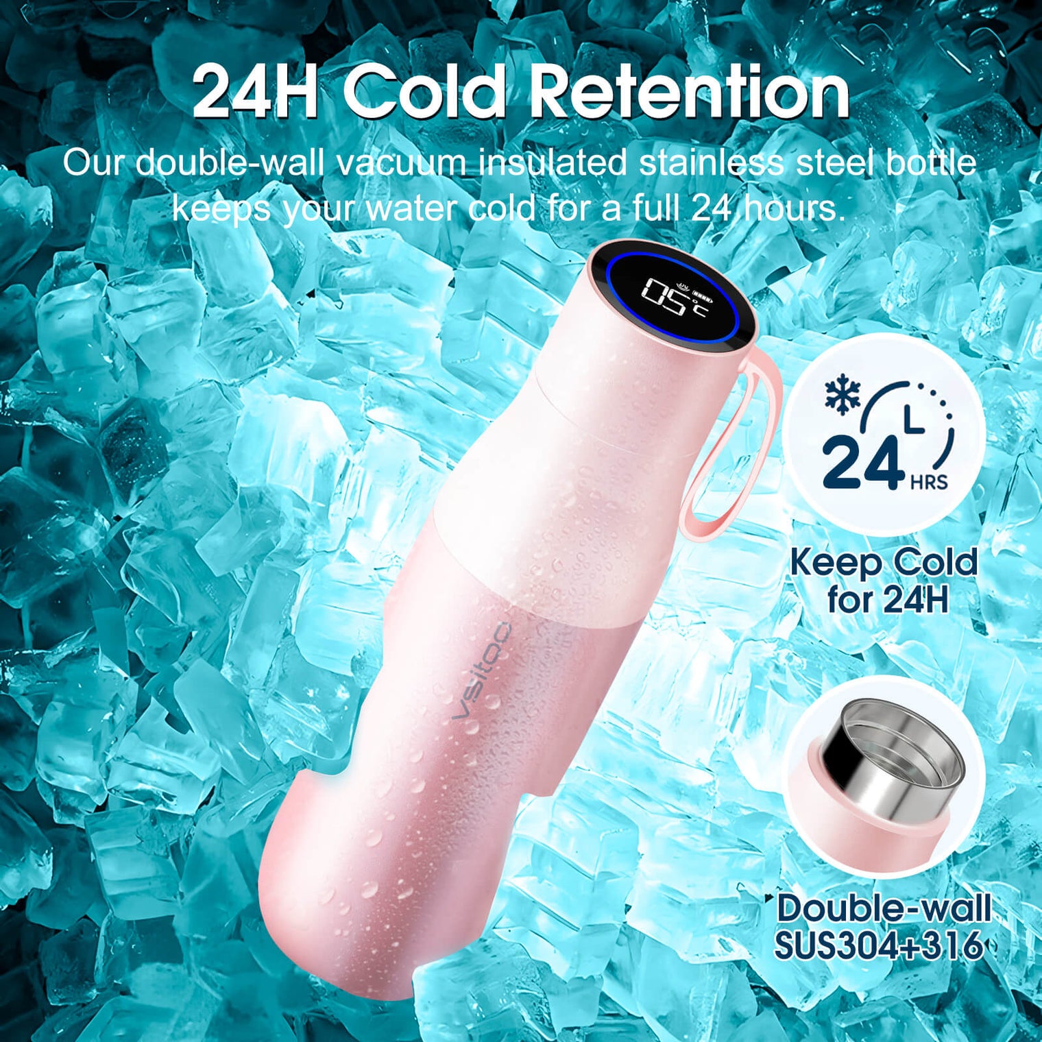 VSITOO AI Self-Cleaning Water Bottle-S1 Pro VSITOO