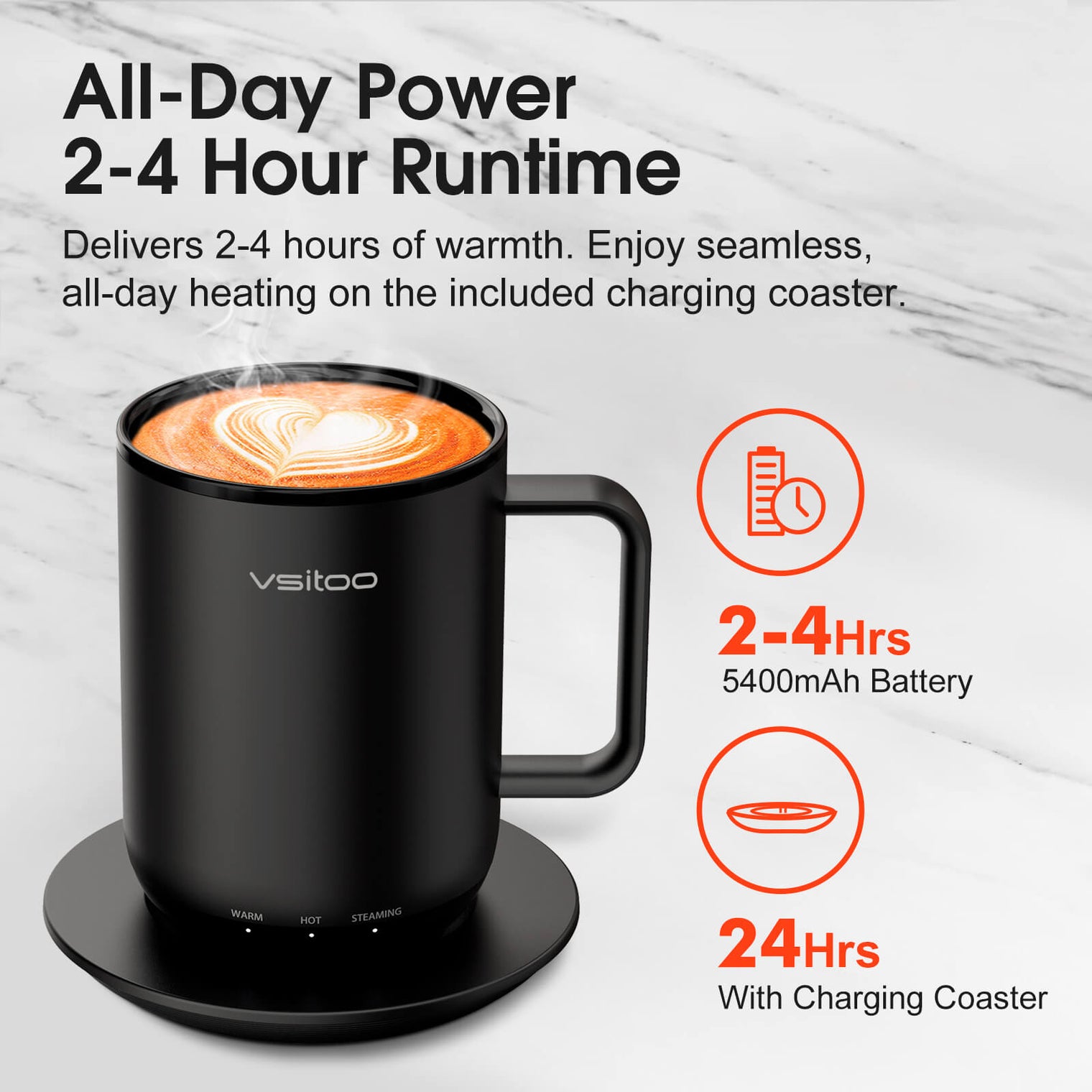 VSITOO AI Self-Heated Coffee Mug-S3 Plus VSITOO