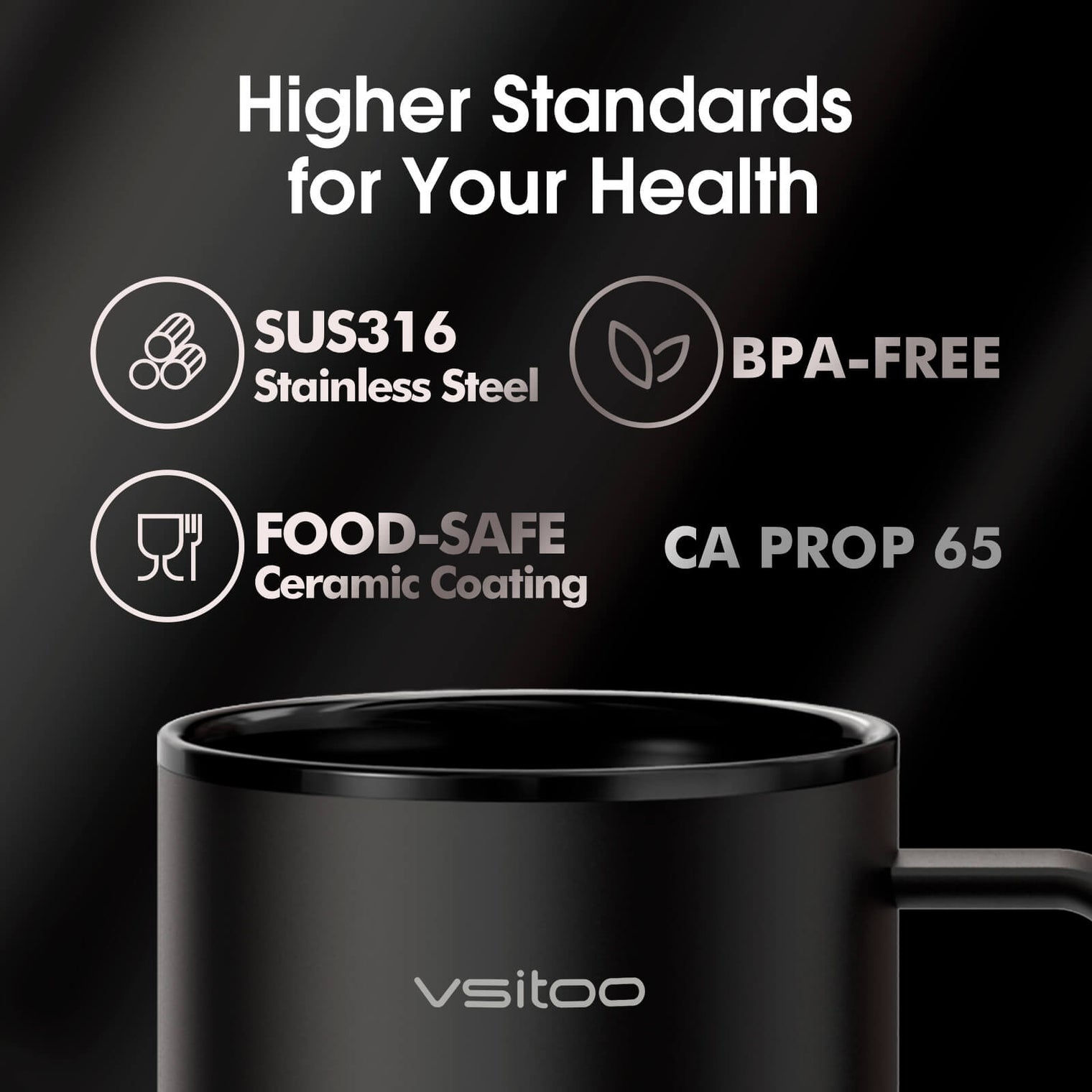 VSITOO AI Self-Heated Coffee Mug-S3 Plus VSITOO