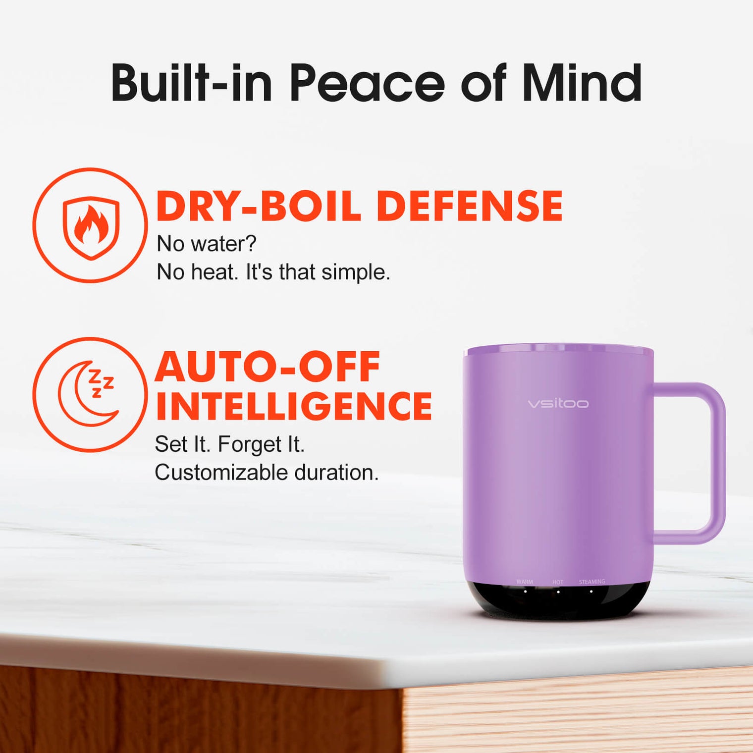 VSITOO AI Self-Heated Coffee Mug-S3 Plus VSITOO