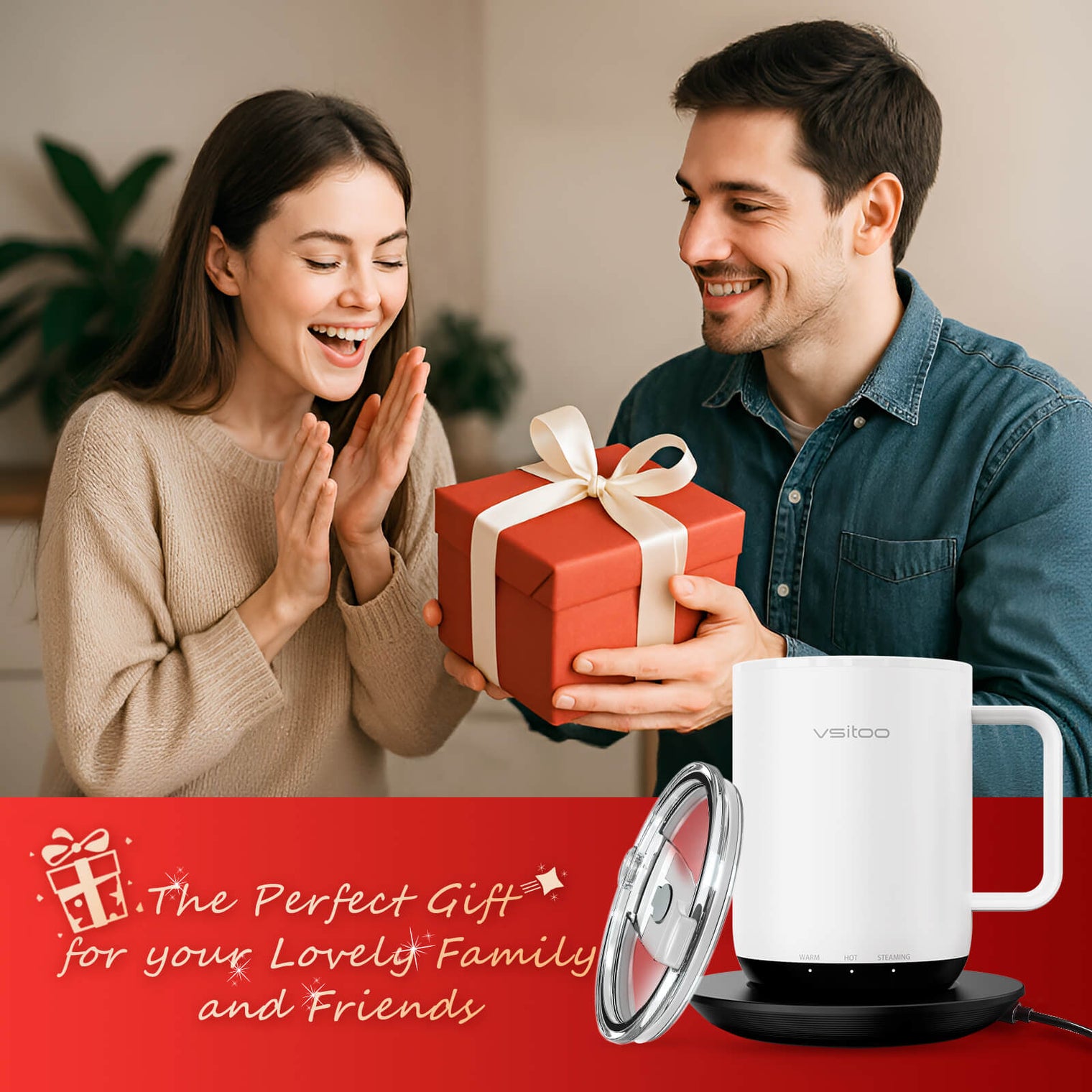 VSITOO AI Self-Heated Coffee Mug-S3 Plus VSITOO