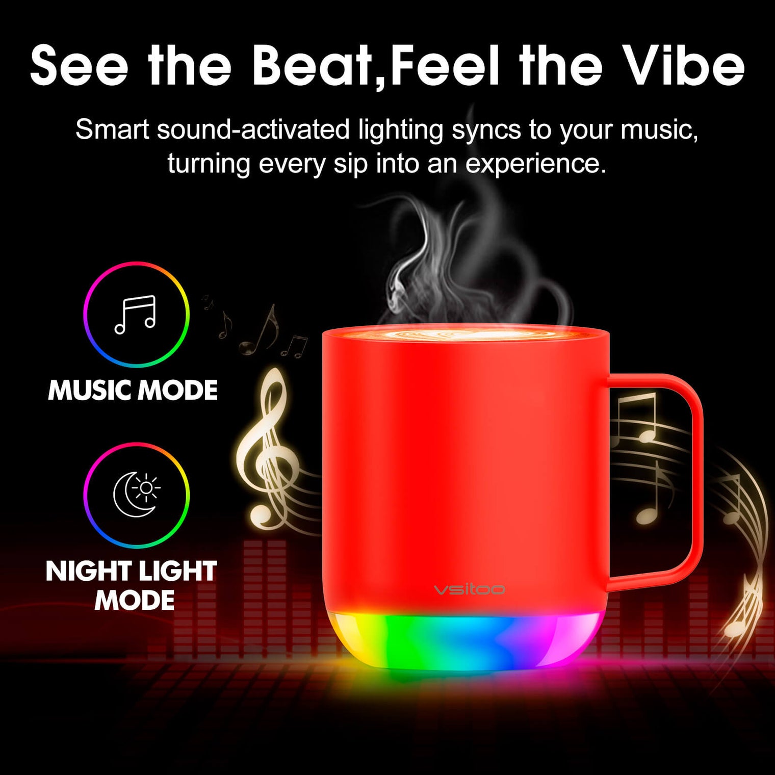 VSITOO AI Self-Heated Coffee Mug-S6 Plus VSITOO