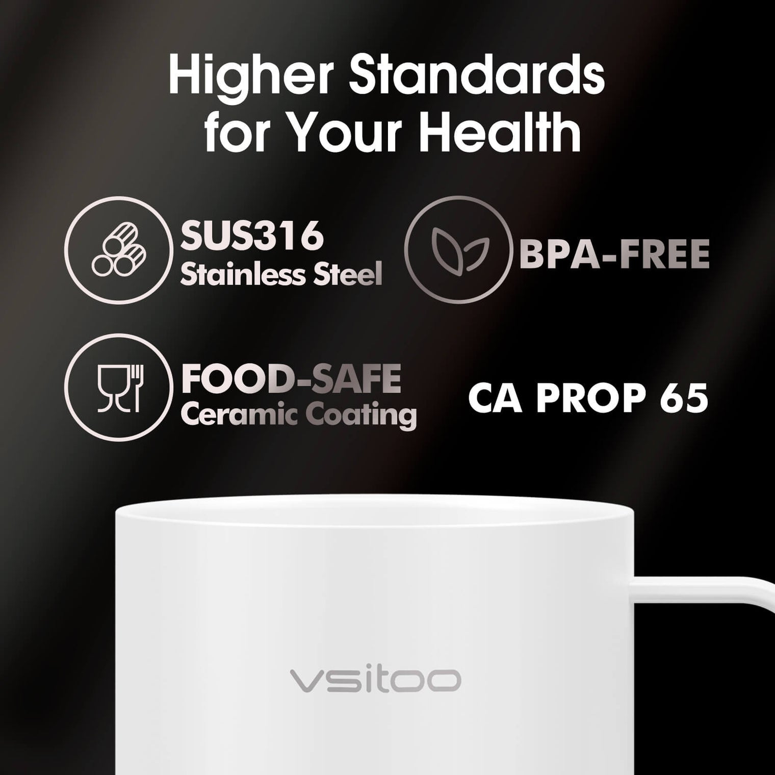 VSITOO AI Self-Heated Coffee Mug-S6 Plus VSITOO