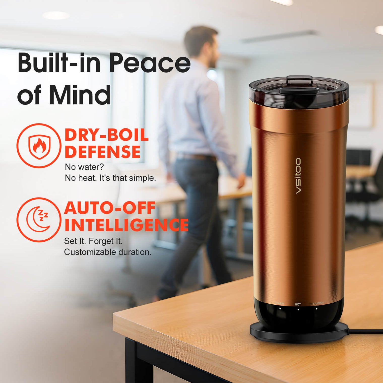 VSITOO AI Self-Heated Coffee  Travel Mug-S5 VSITOO