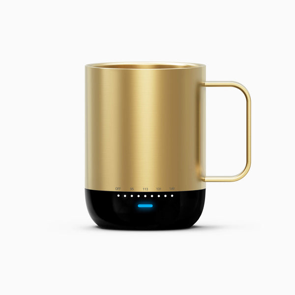 Vsitoo s3 pro smart mug, which is the self warming mug, the mug sizes is 14 oz, with gold color.